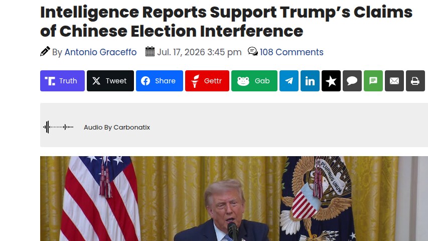 The Gateway Pundit article heading and lead image as displayed during capture.